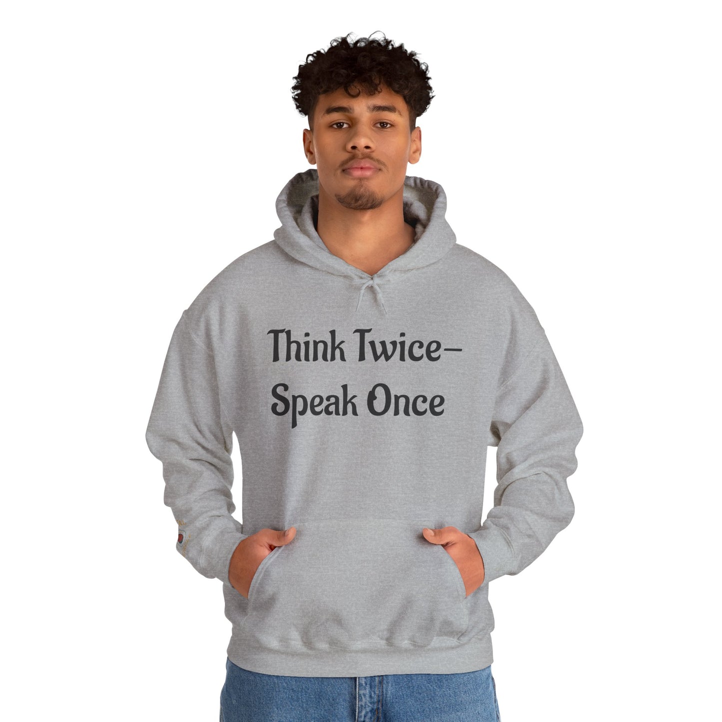 'Think Twice speak once' Critical Thinkers Circle Hoodie