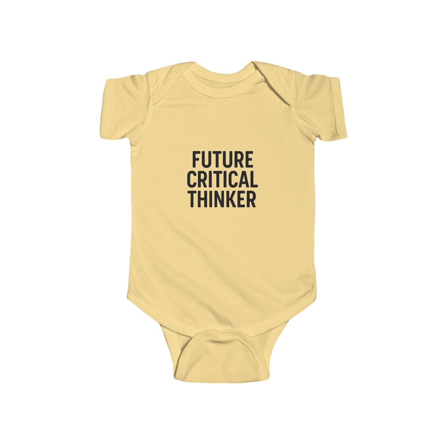 Future Critical Thinker Infant Bodysuit - Cute Baby Gift, Newborn Outfit, Baby Shower Present, Toddler Clothing, Inspirational Baby Wear