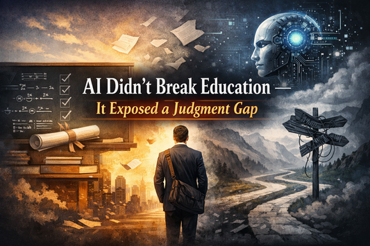 AI Did Not Break Education or Work — It Exposed a Gap We Avoided Teaching