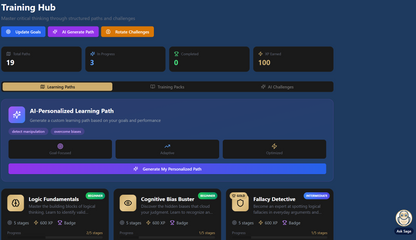 Think-Twice Critical Thinking App