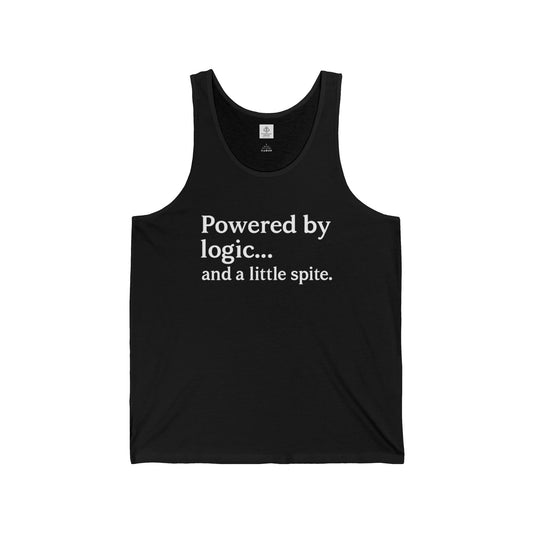 Funny Logic Tank Top for Intellectuals - Unisex Jersey Tee